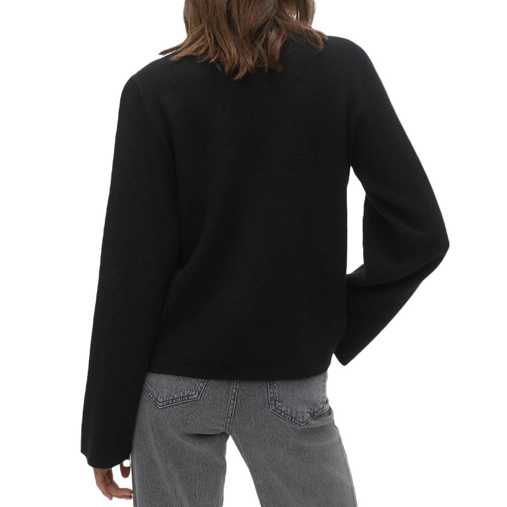 Pull Noir Femme Vero Moda Saba vue 2