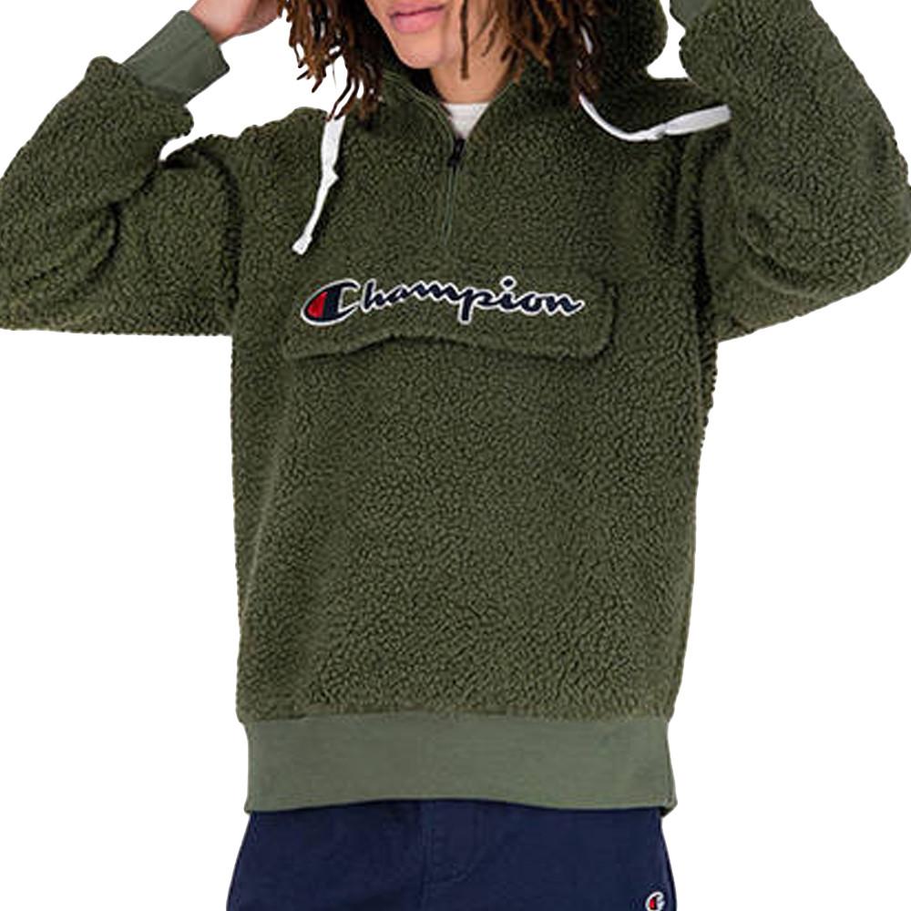 Sweat en Sherpa Vert Homme Champion 214978 pas cher