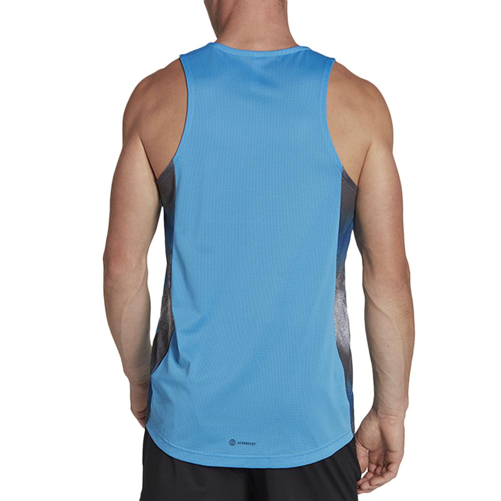 Débardeur Bleu Homme Adidas Hiit Gfx vue 2
