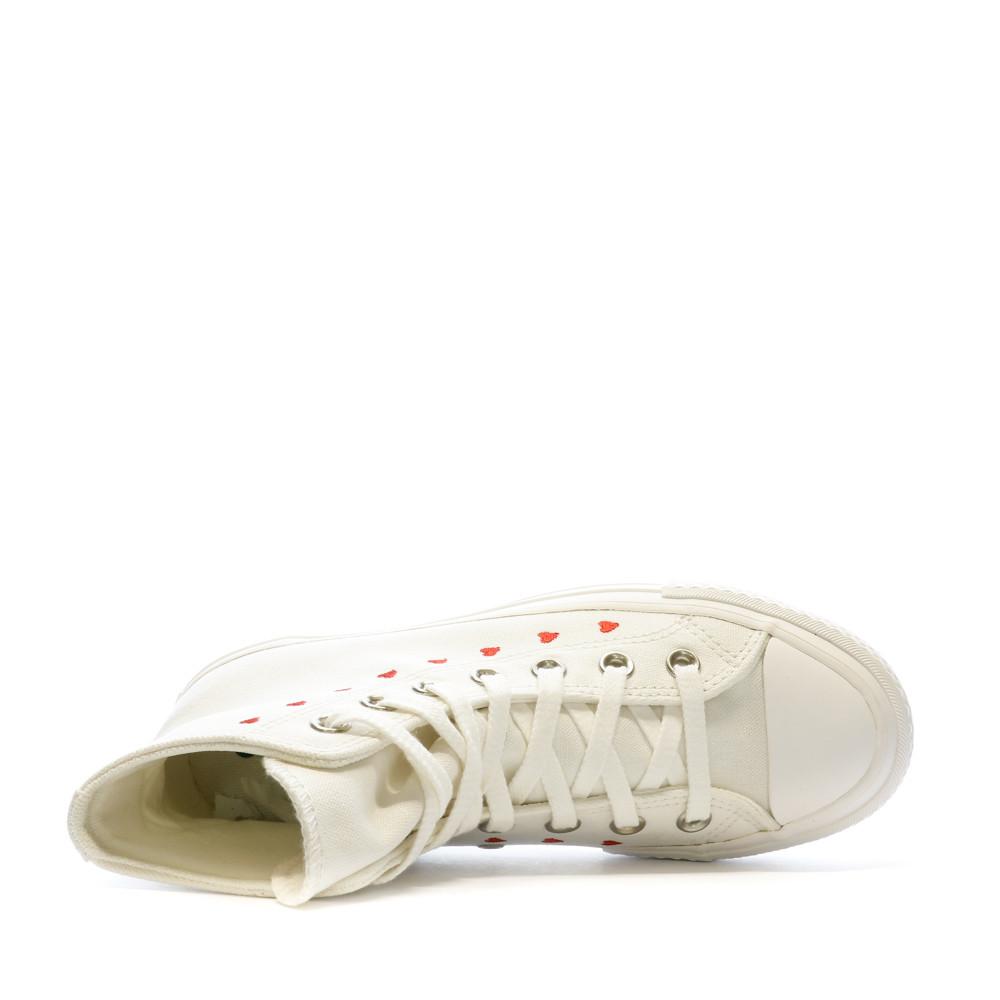 Baskets Blanches Femme Converse Vintage vue 4