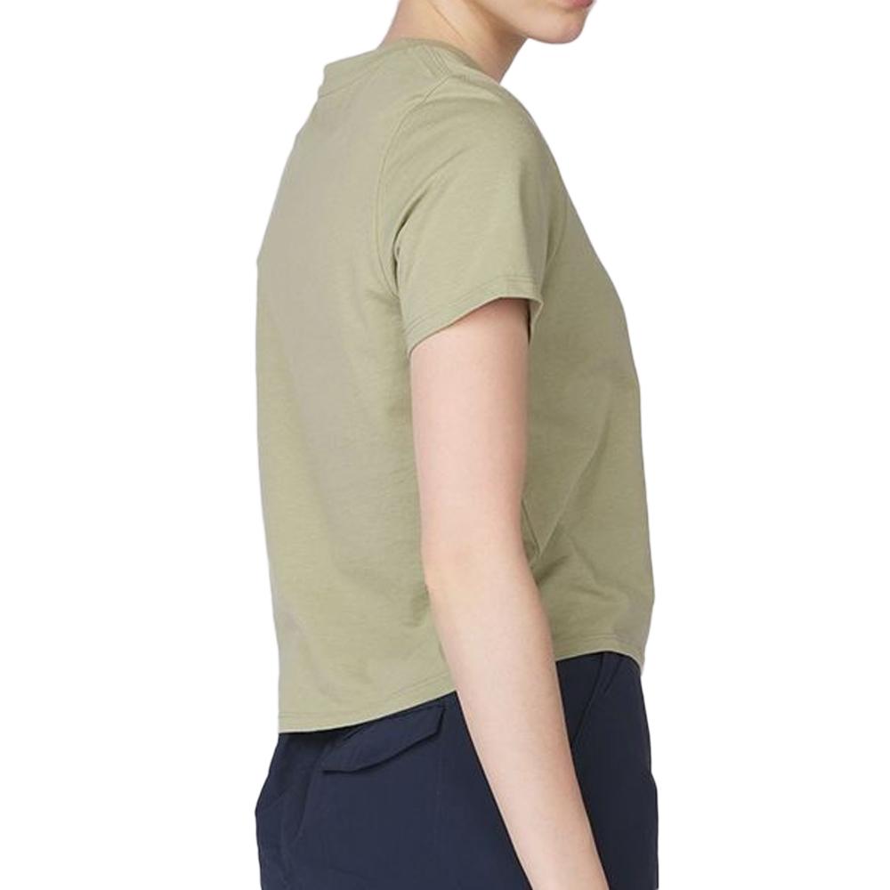 T-shirt Kaki Femme The North Face Fndtion Crop vue 2