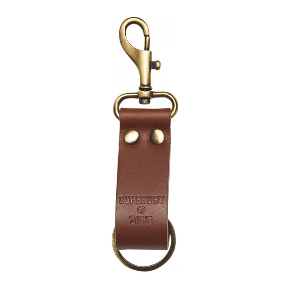 Porte-clés avec boucle Marron Mixte Superdry Key Fob pas cher