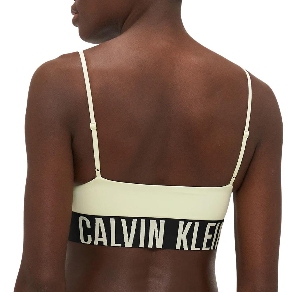 Brassière Verte Femme Calvin Klein Jeans Unlined vue 2
