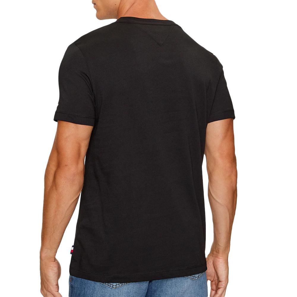 T-shirt Noir Homme Tommy Hilfiger Monotype Roundle vue 2