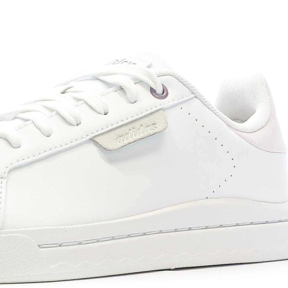 Baskets Blanc/Rose Femme Adidas Court Silk vue 7
