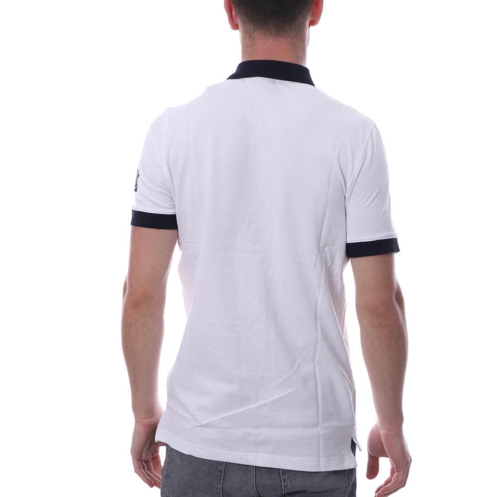 Polo blanc homme Hungaria Sport Style Legend vue 2