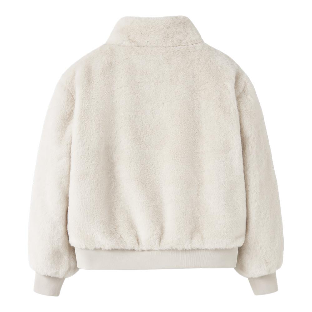 Veste en fausse fourrure Blanche Fille NAME IT Mila vue 2