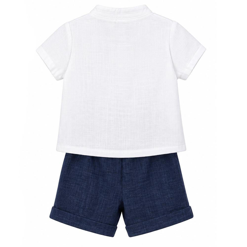 Ensemble Marine/Blanc Bébé P'tit Mome Théo vue 2
