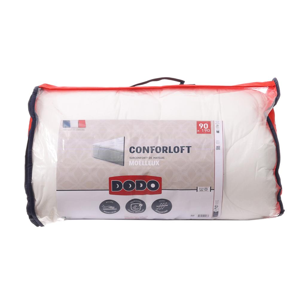 Surmatelas Moelleux Blanche Dodo 90x190 pas cher