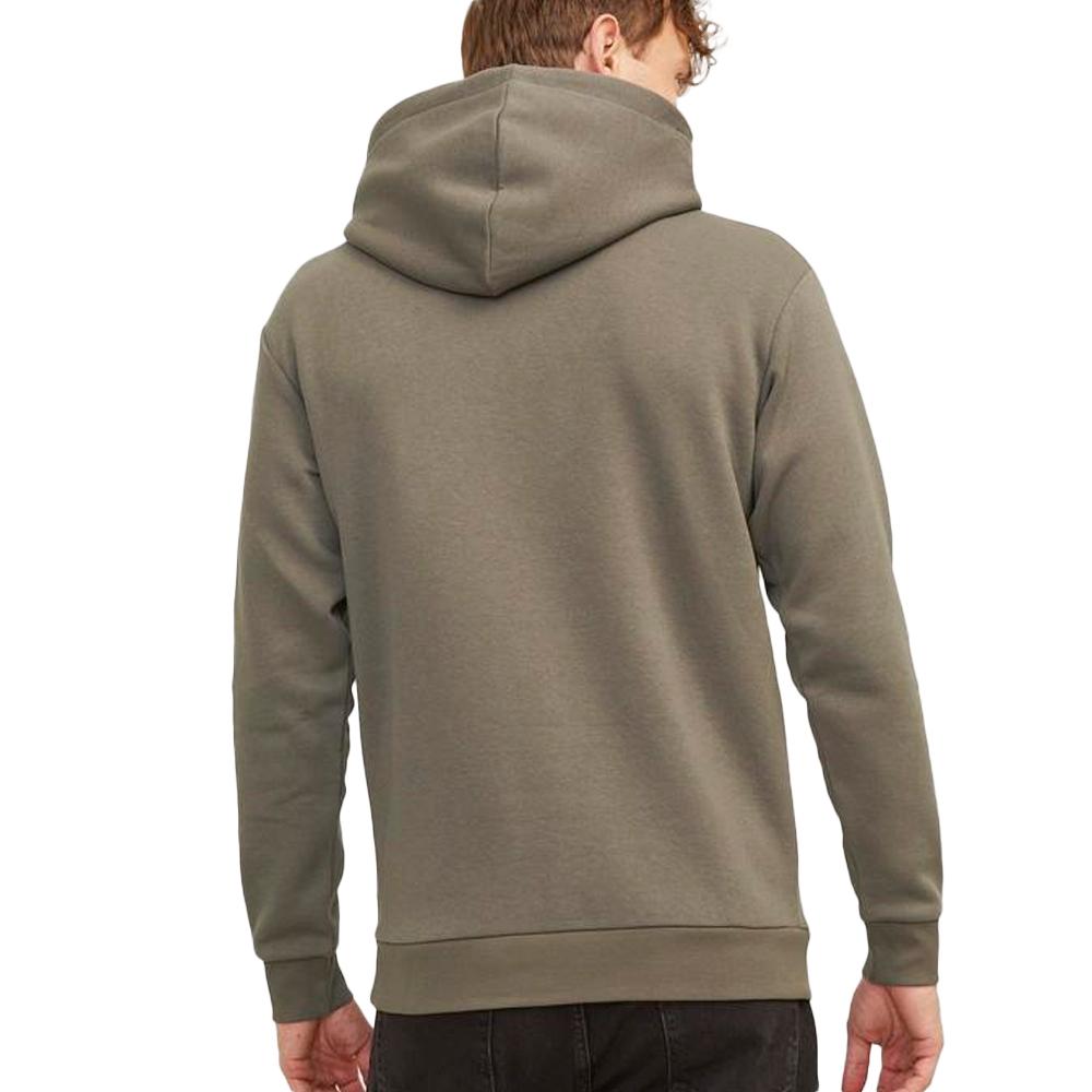 Sweat à Capuche Marron Homme Jack & Jones Bradley Hood vue 2