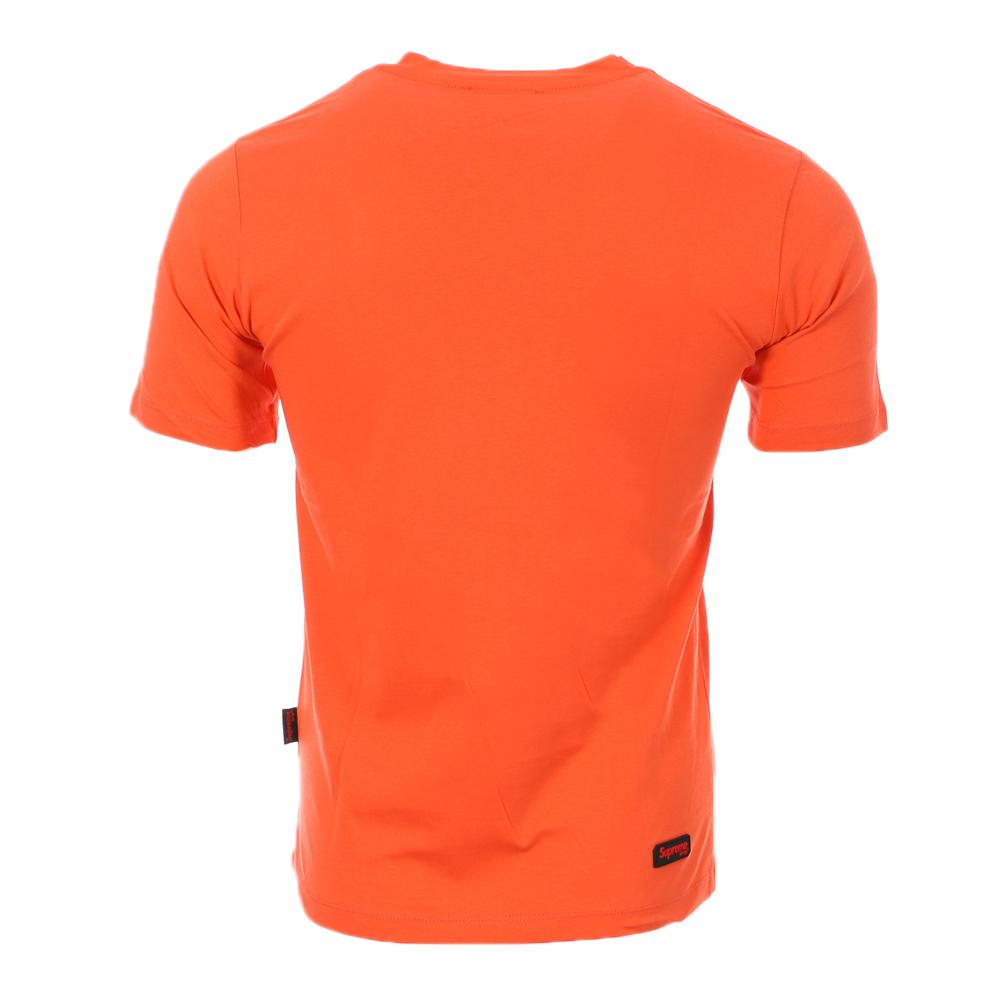 T-shirt Orange Homme Supreme Grip Italfigo vue 2