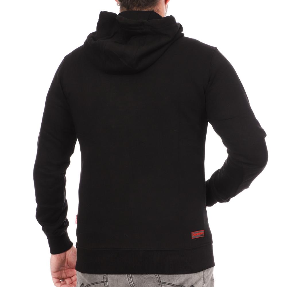 Sweat à Capuche Noir/Rouge Homme Supreme Grip SUP-Diego vue 2