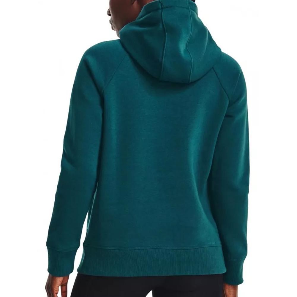 Sweat à capuche Bleu Canard Femme Under Armour Rival vue 2