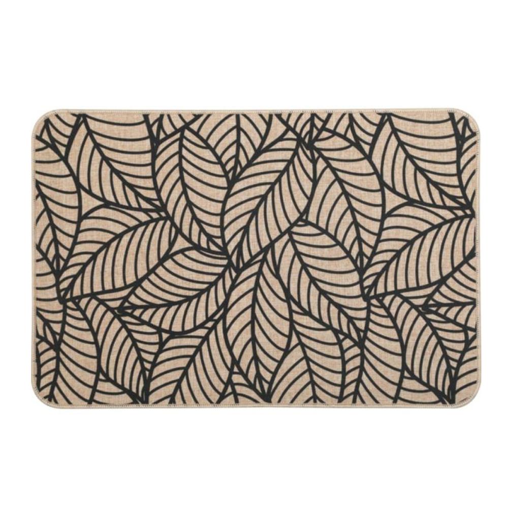 Tapis Beige/Noir Luance 40x60cm Junglee pas cher
