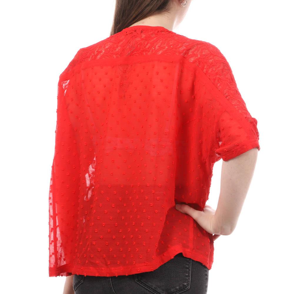 Blouse Rouge Femme Teddy Smith Tanila vue 2
