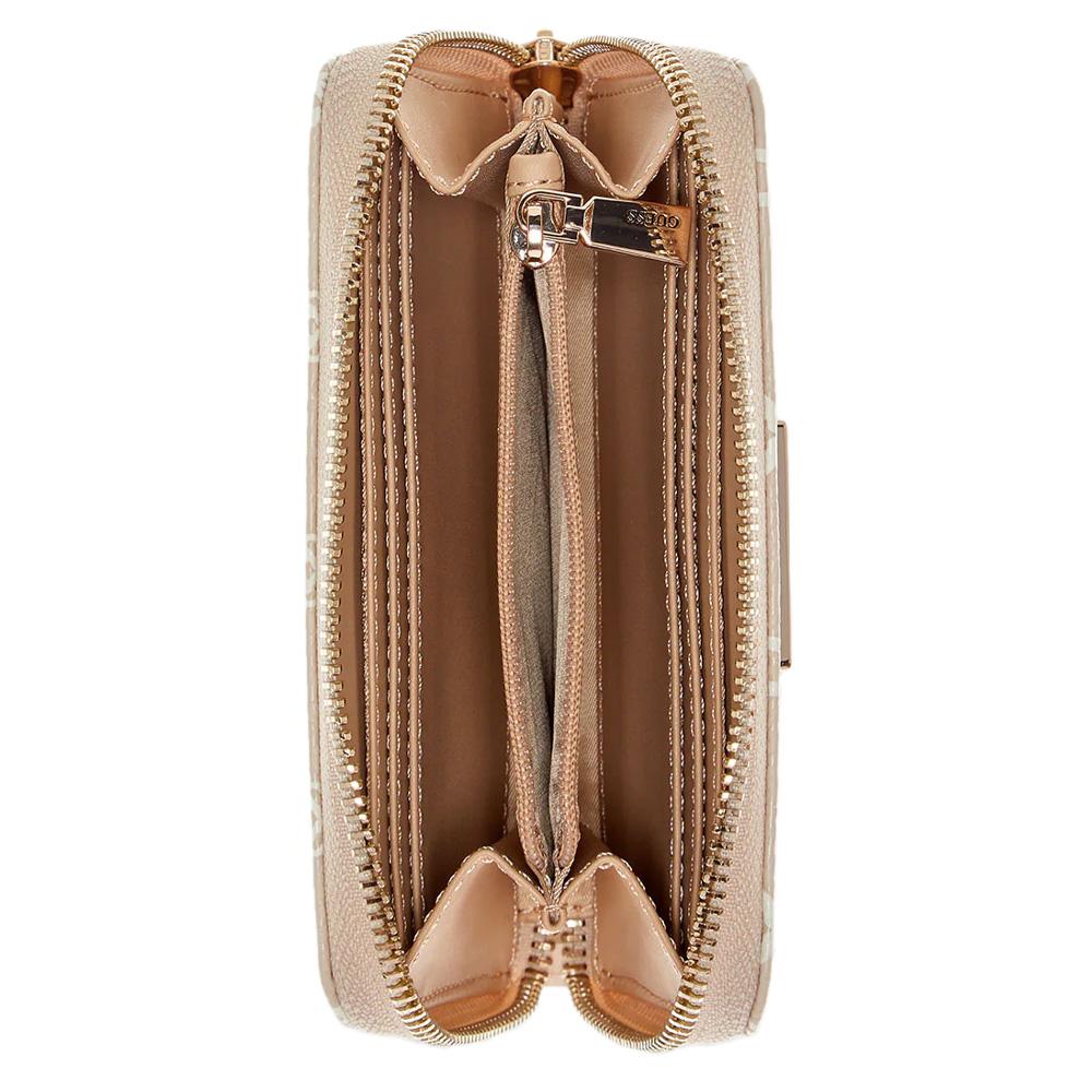 Portefeuille Beige Femme Guess Giully vue 3