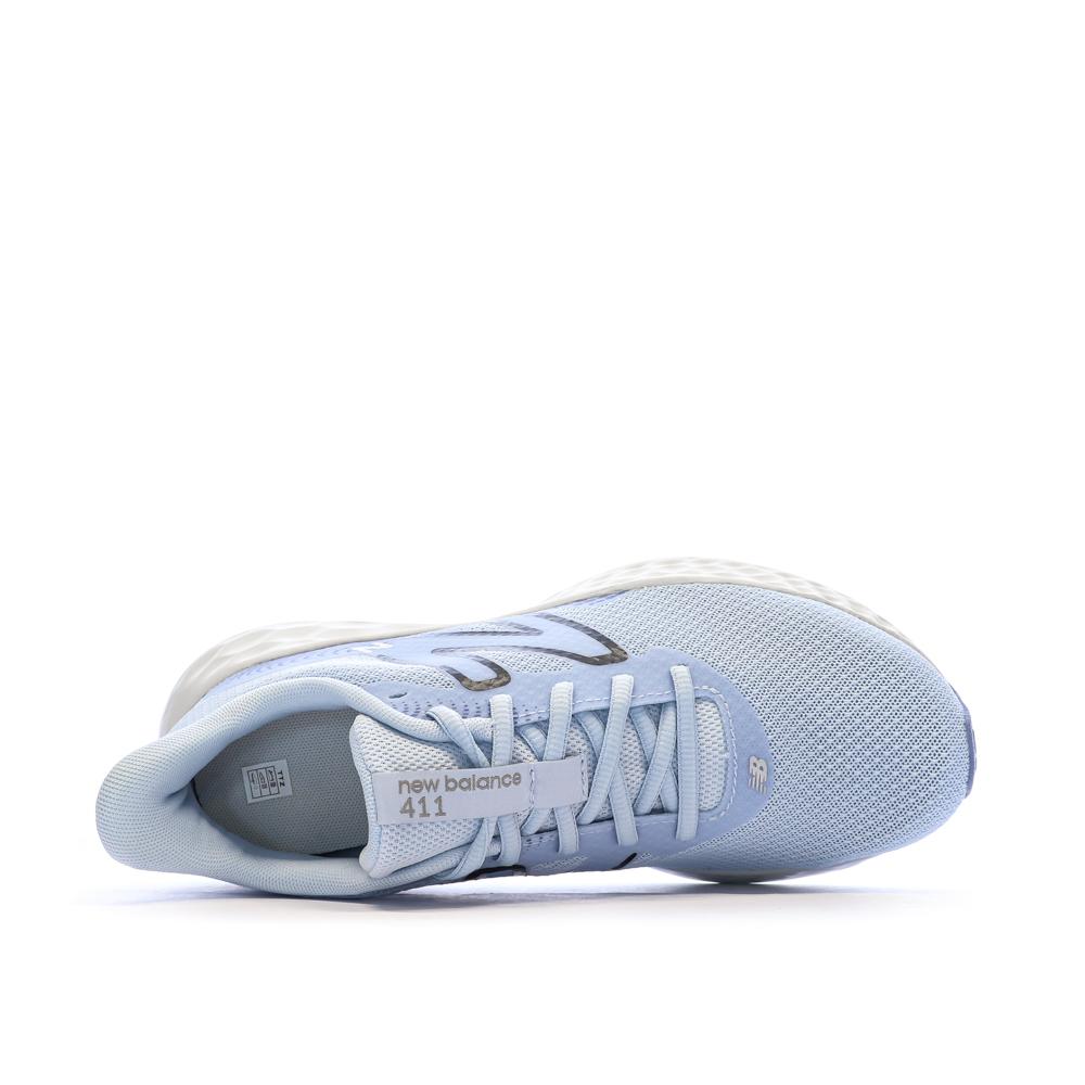 Chaussures de Running Bleu Femme New Balance W411 vue 4