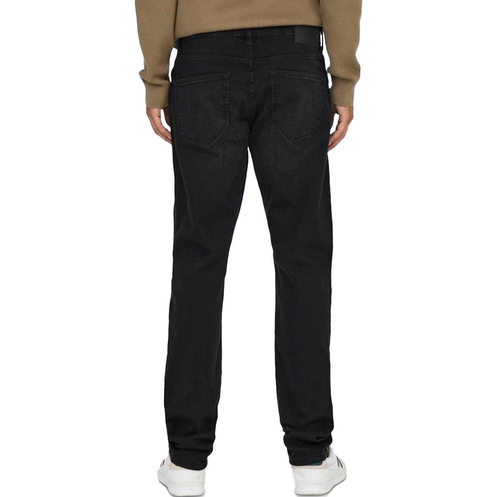 Only & Sons Sweft Regular Negro Vaqueros rectos de hombre ver 2
