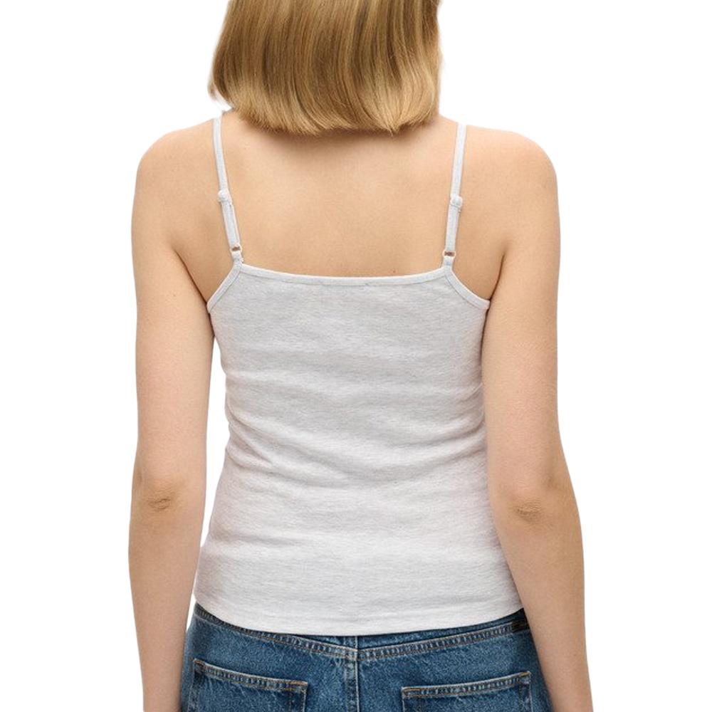 Débardeur Gris Femme Superdry Fine vue 2