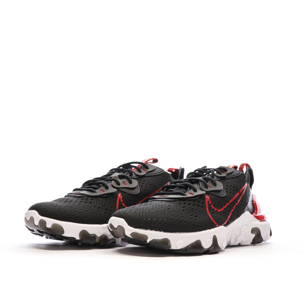 Baskets Noires/Rouges Homme Nike React Vision vue 6