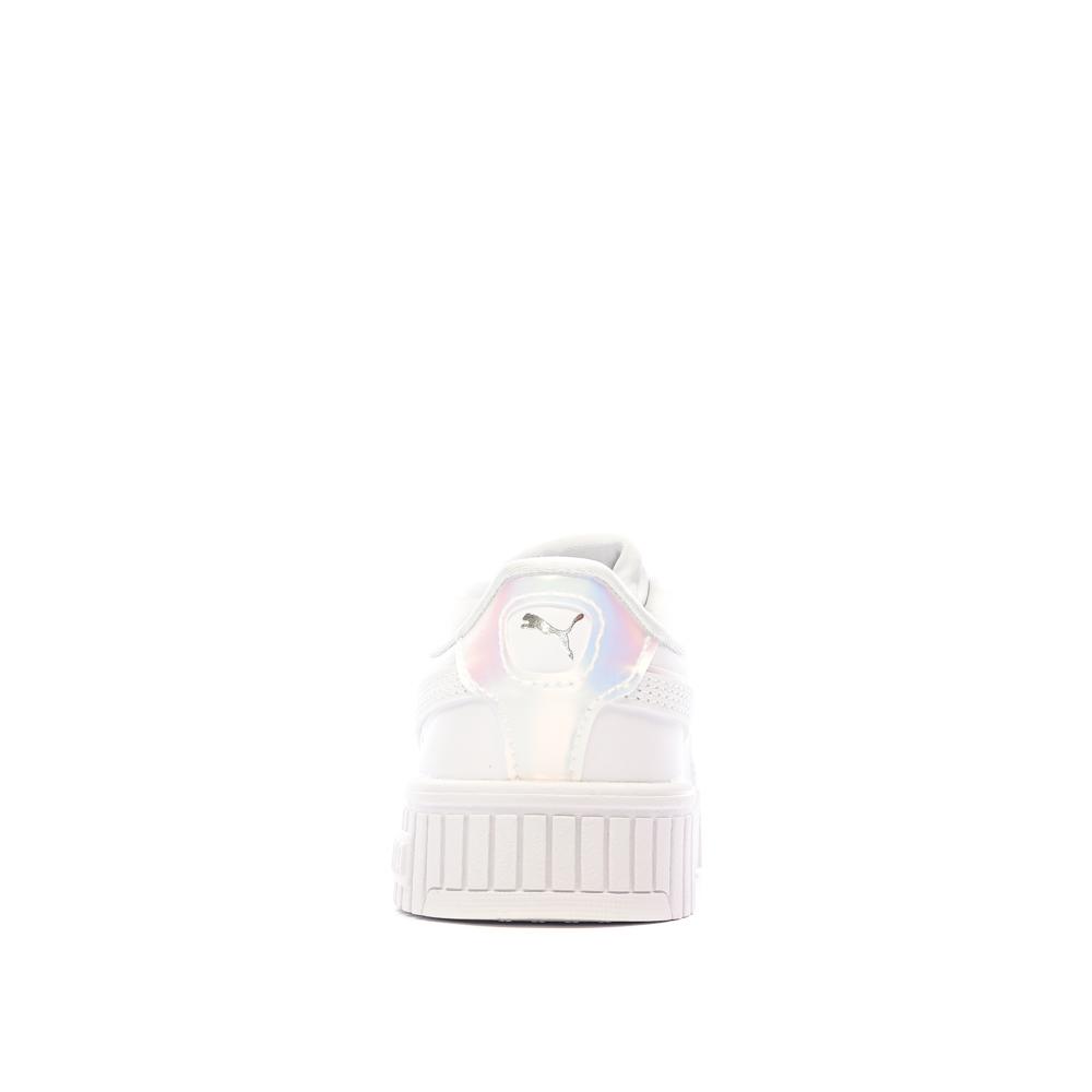 Baskets Blanches Fille Puma Carina 2.0 Holo vue 3