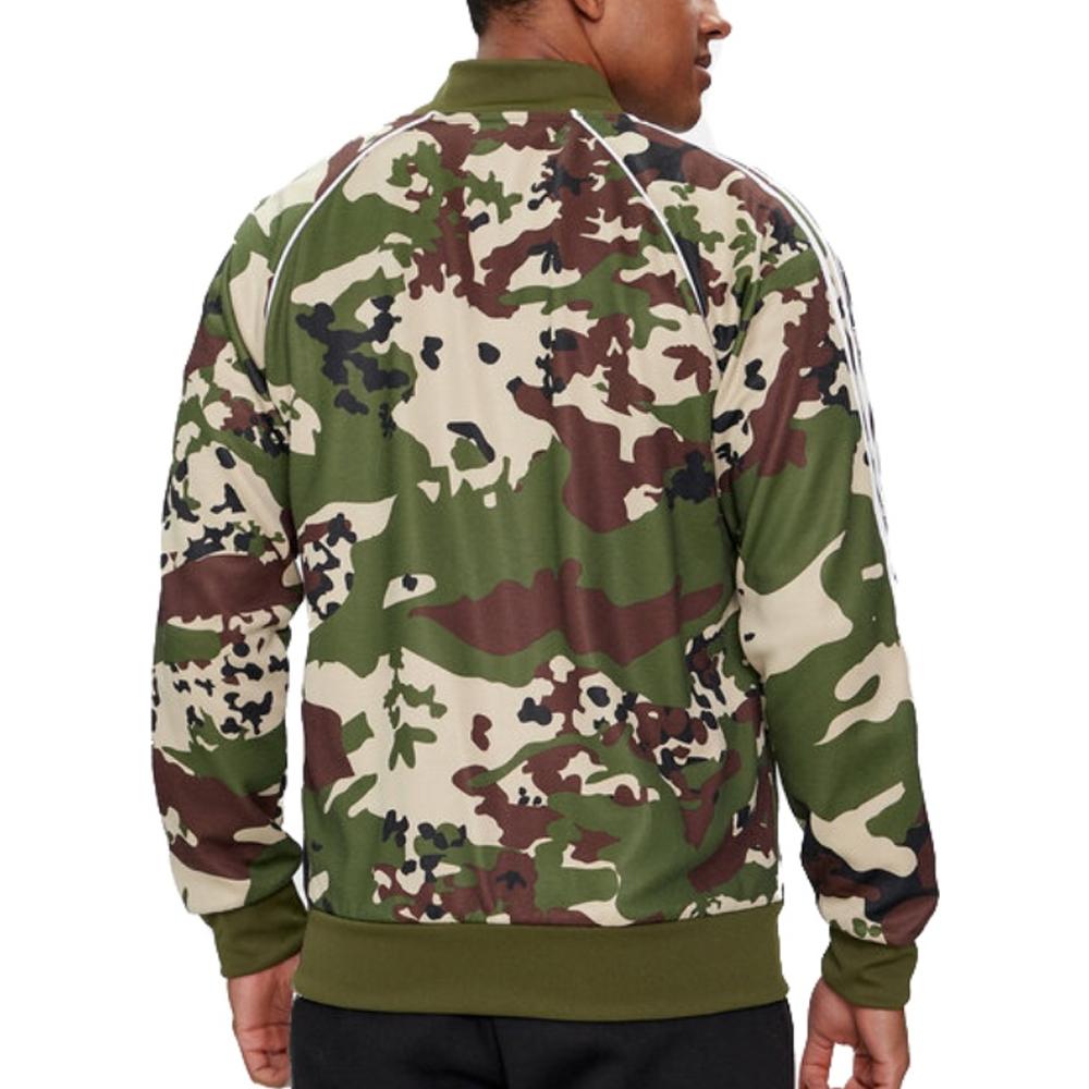 Sweat Zippé Kaki Homme Adidas Camo vue 2