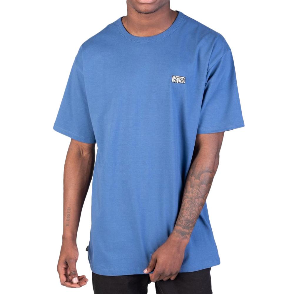 T-shirt Bleu Homme Vans Off The Wall pas cher