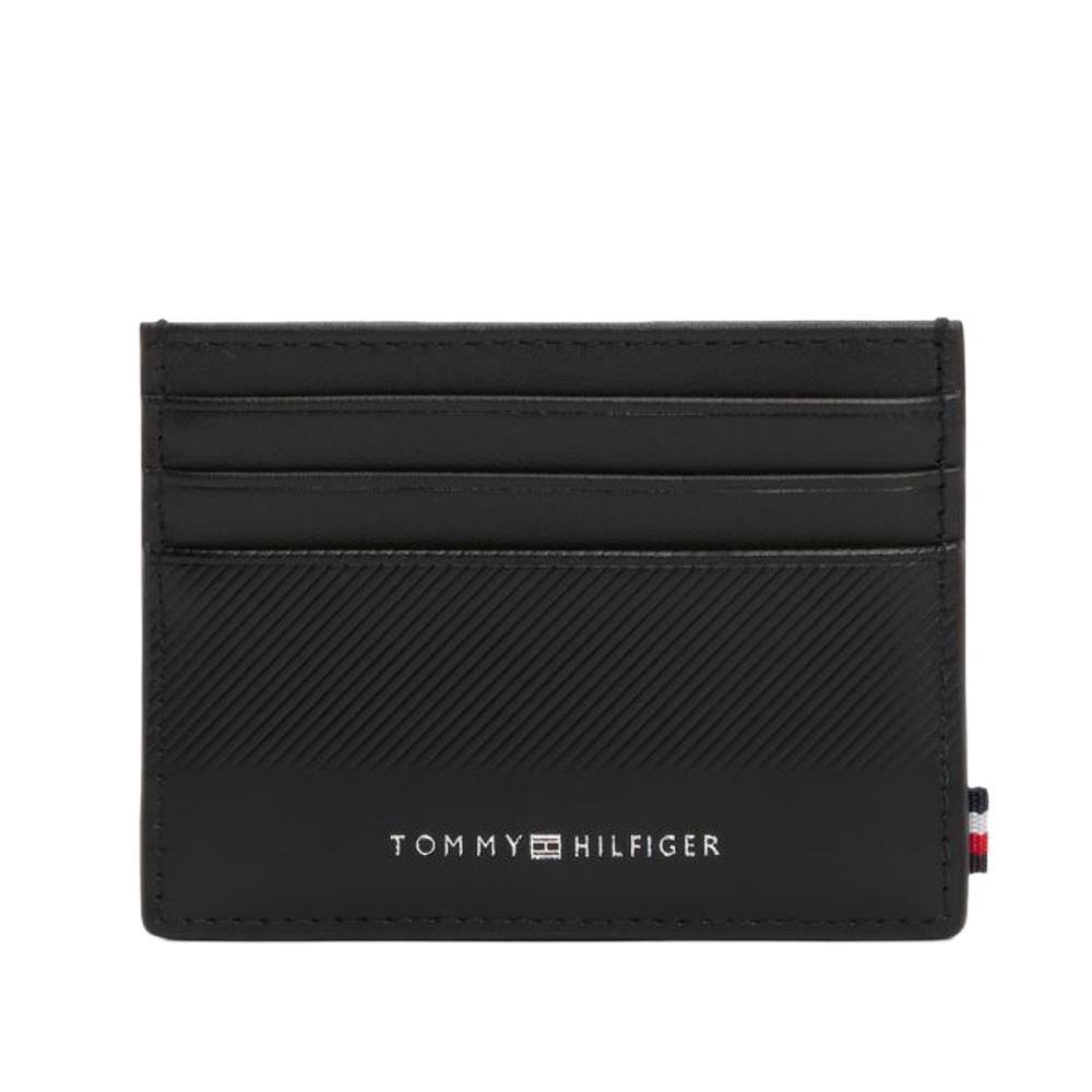 Porte Cartes Noir Homme Tommy Hilfiger Foundation pas cher
