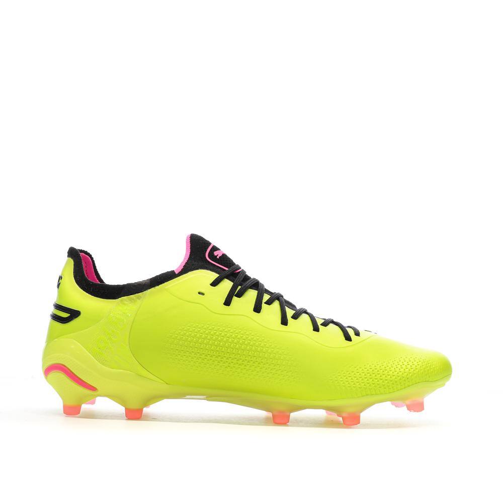 Chaussures de Foot Jaunes Homme Puma King Ultimate FG/AG vue 2