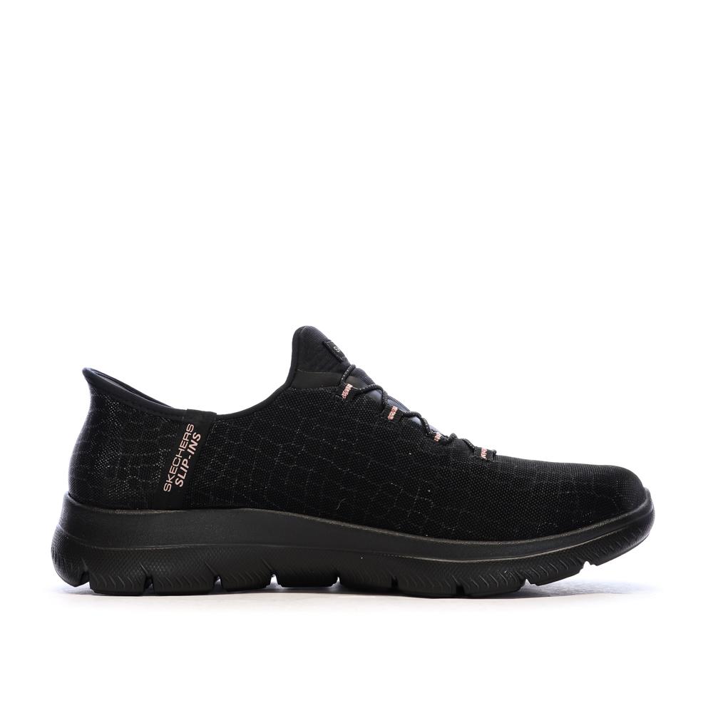 Basket Noir/Rose Femme Skechers Summits Classy Night vue 2