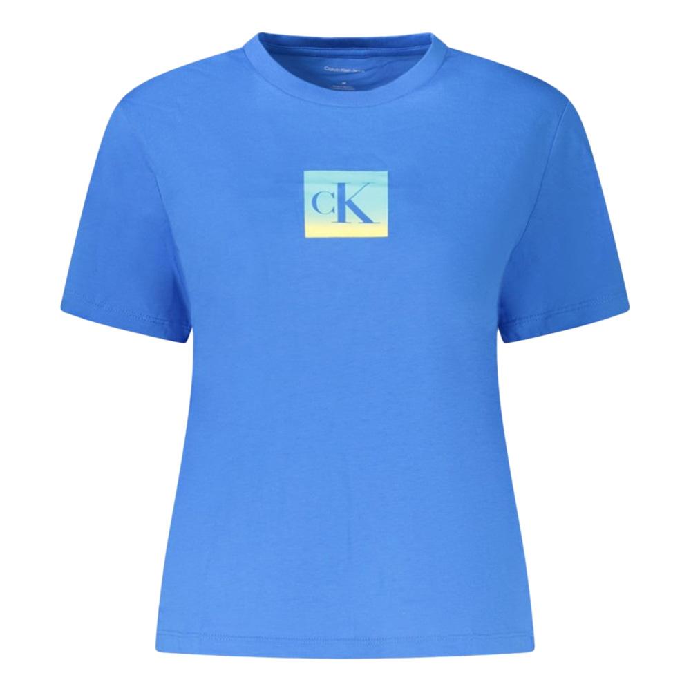 T-Shirt Bleu Femme Calvin Klein Jeans Classic pas cher