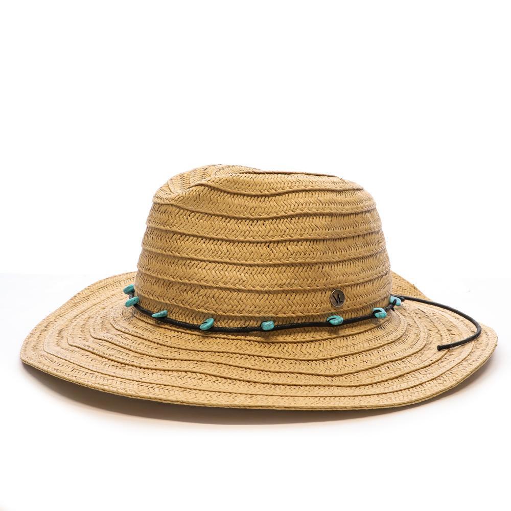 Chapeau de soleil en paille à large bord Via Lorenzo Fedora pas cher