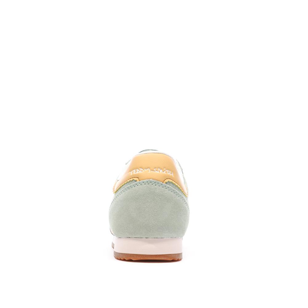 Baskets Vertes d'eau/Jaune Femme Teddy Smith 120132 vue 3