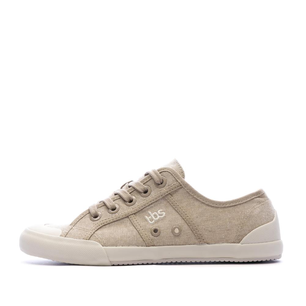 Baskets en toile Beige Femme TBS Opiace pas cher