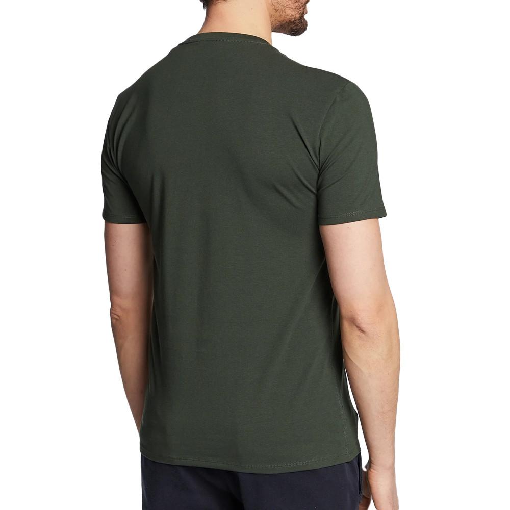 T-shirt Vert Foncé Homme Guess Petit Triangle vue 2