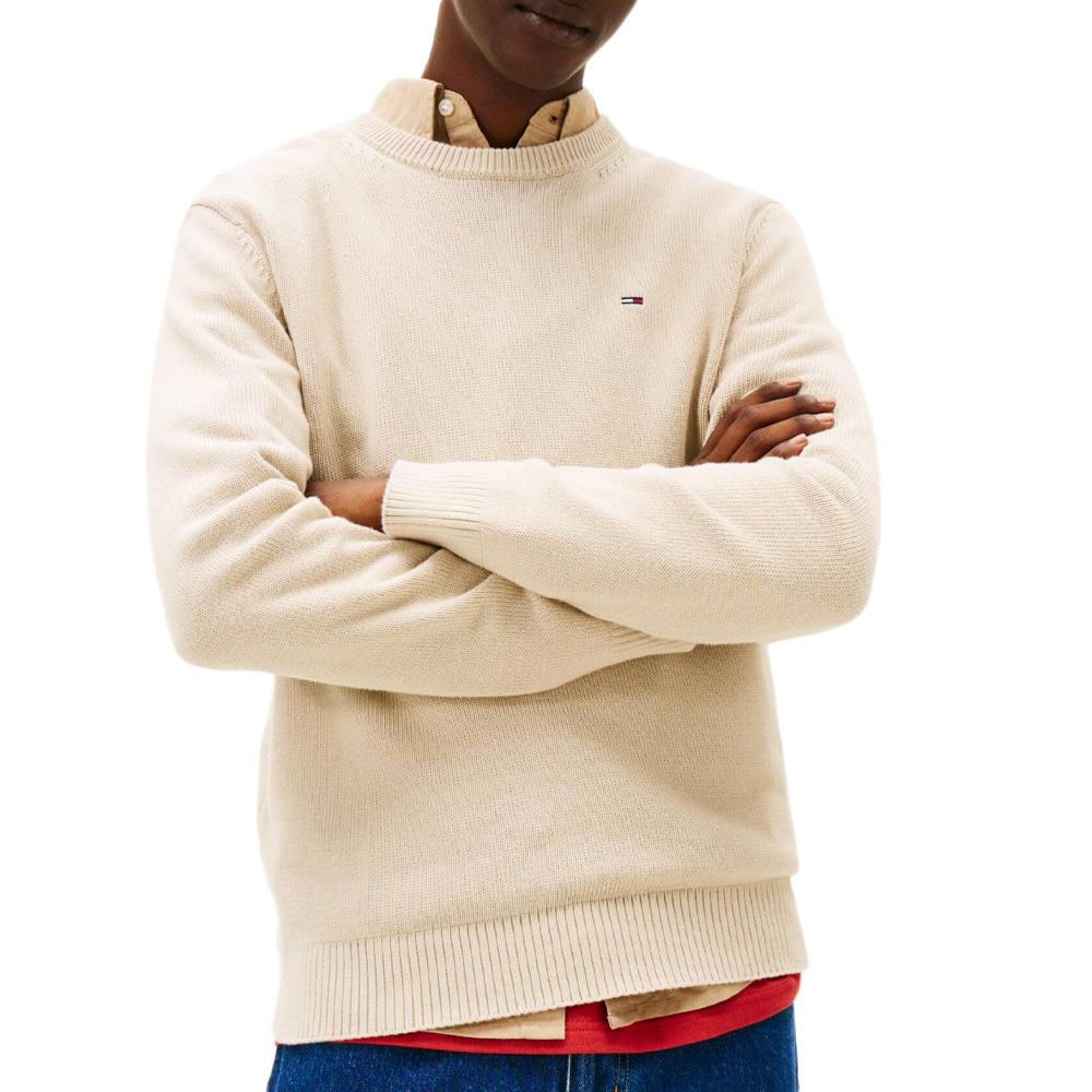 Pull Beige Homme Tommy Hilfiger Slims pas cher