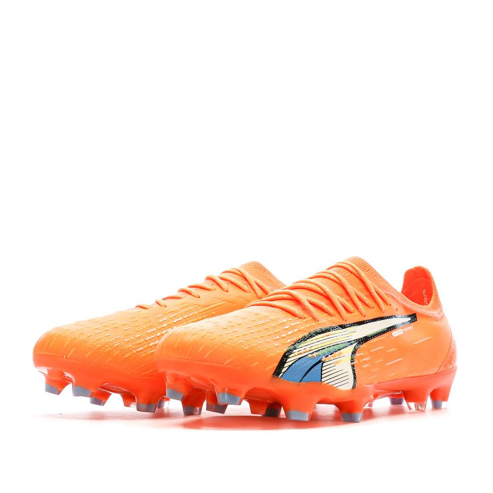 Chaussures de football Orange Junior/Homme Puma Ultra Ultimate vue 6