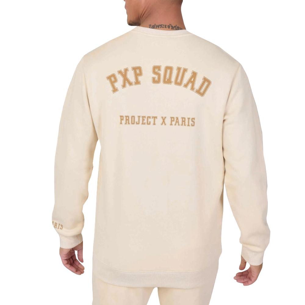 Sweat Beige Homme Project X Paris Squad vue 2