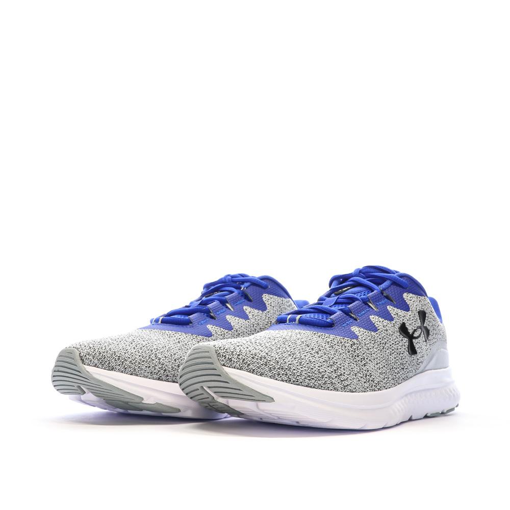Chaussures de running Grises/Bleu Homme Under Armour Charged Impulse vue 6