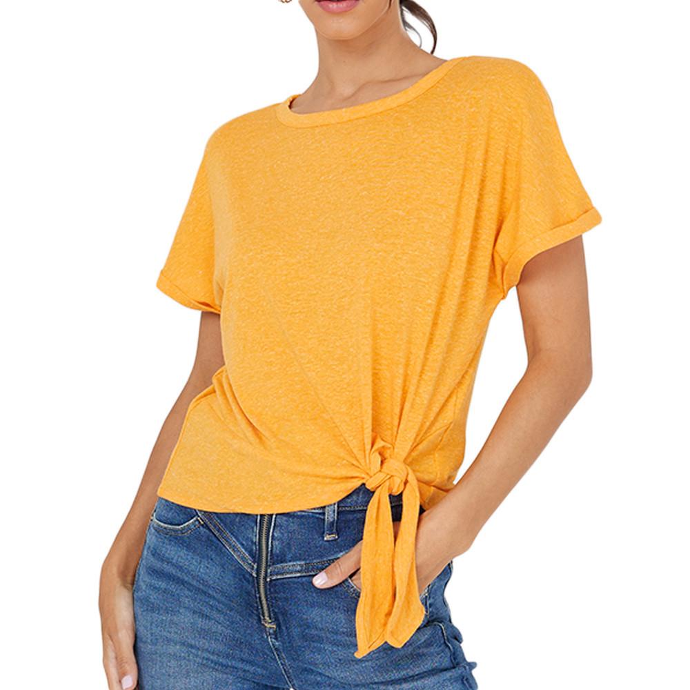 T-Shirt Orange Femme Vero Moda Marijune pas cher