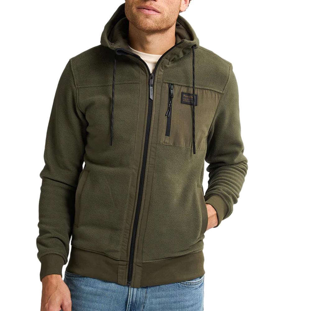 Sweat Kaki Homme Petrol Industries Hooded pas cher