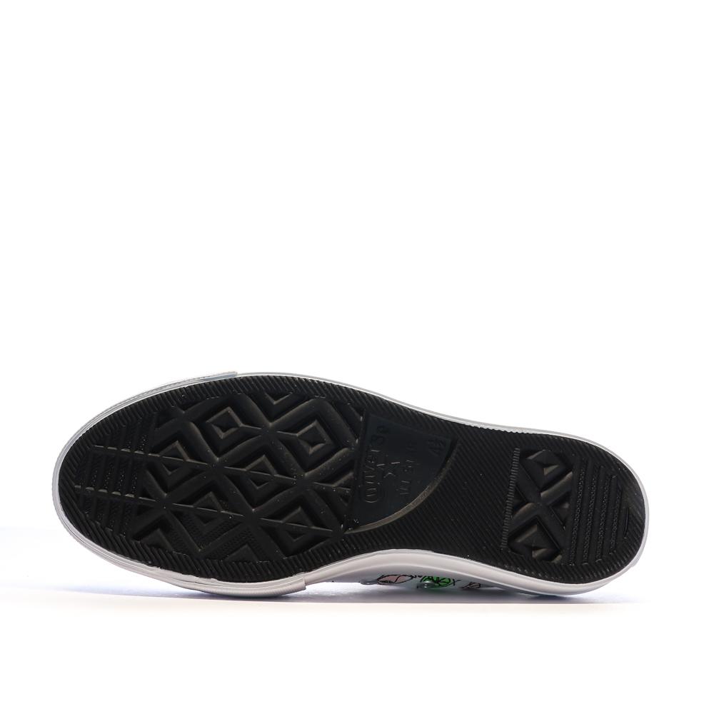 Baskets Blanches/Noires Femme Converse Lemonade vue 5