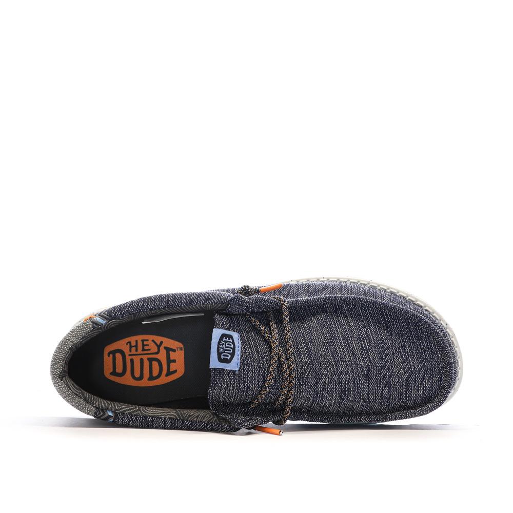 Chaussures Grises Homme Hey Dude Wally Sport Mesh vue 4