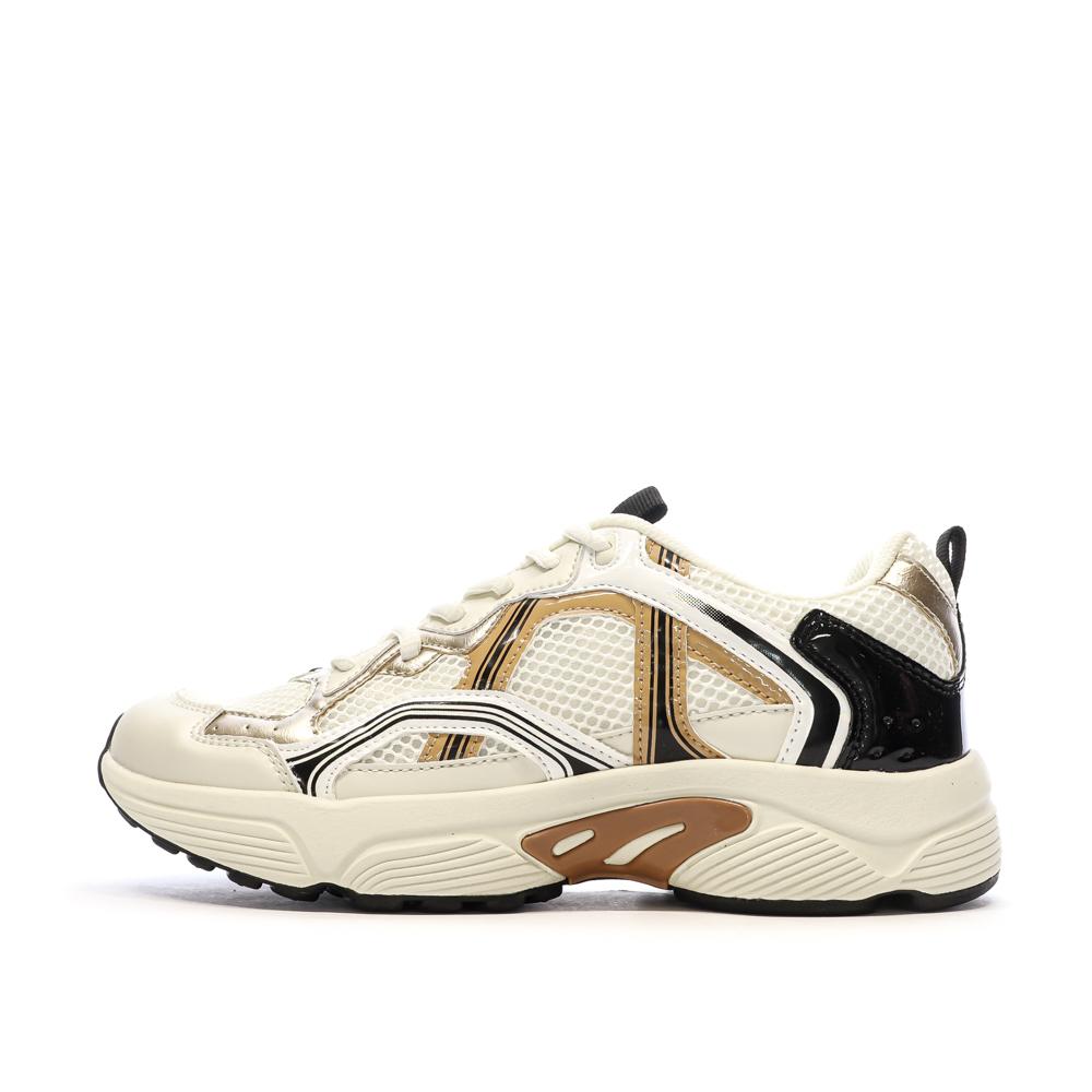 Baskets Beige/Noire Femme Only Soko pas cher