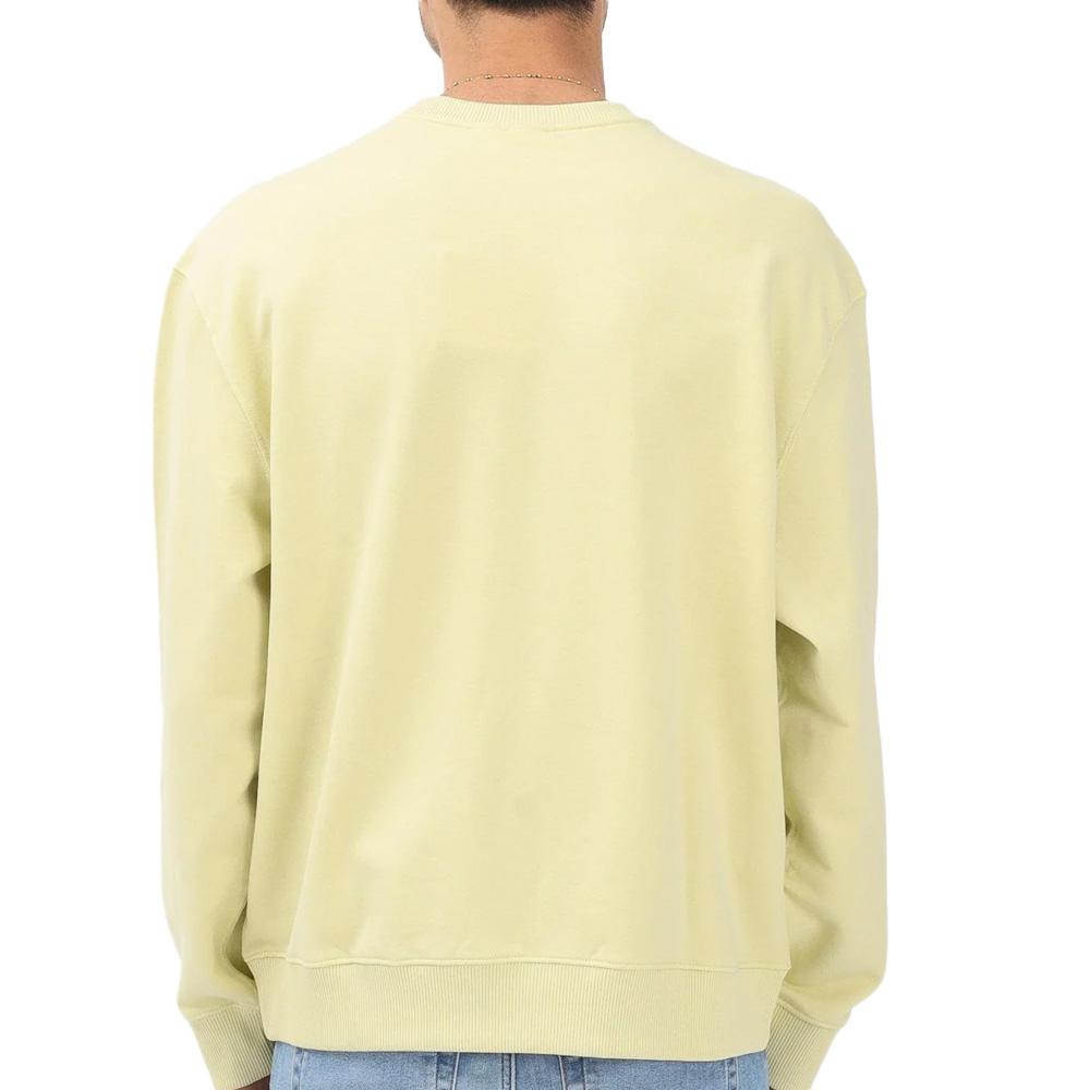 Sweat Jaune Homme Calvin Klein Jeans Ls 350terry vue 2