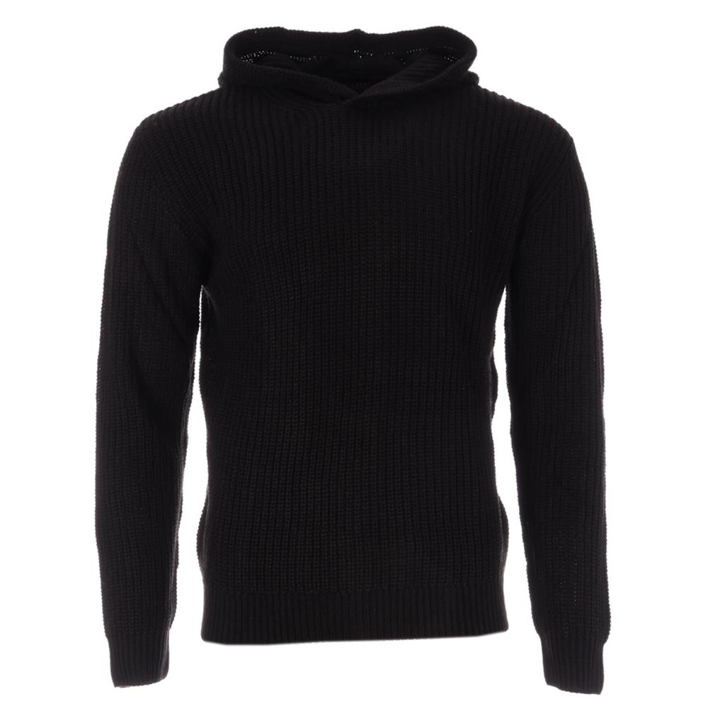 Pull Noir Homme Paname Brothers 1013 pas cher