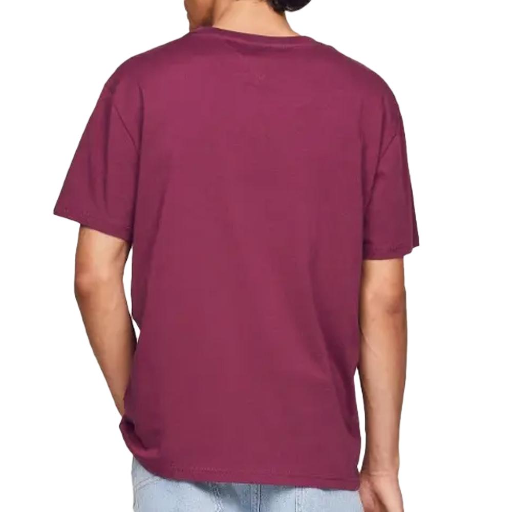 T-shirt Bordeaux Homme Tommy Hilfiger Dna vue 2