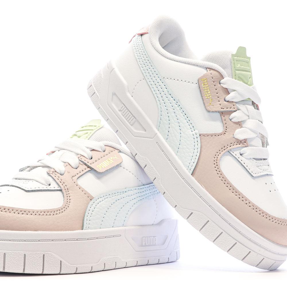 Baskets Blanches/Rose/Bleu Fille Puma Cali Dream Pastel vue 7