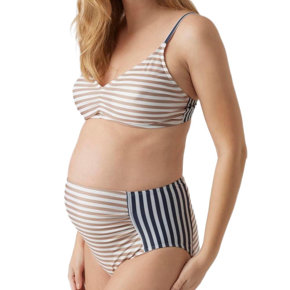 Maillot de bain de Grossesse Bleu/Marron Femme Mamalicious Vega pas cher