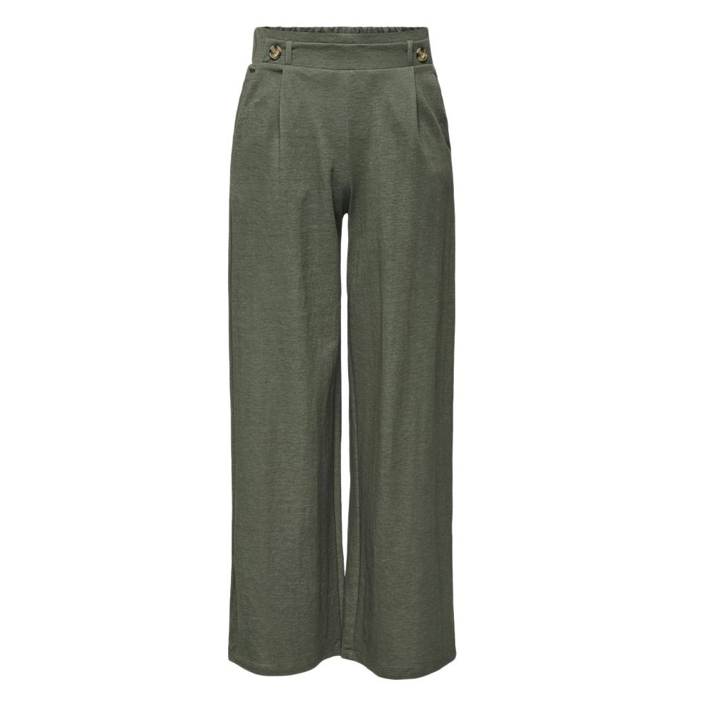 Pantalon Fluide Kaki foncé Femme JDY Geggo vue 3